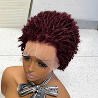 Perruques Courtes Afro Bouclées 13x4 Lace Frontal Pixie Cut Kinky Curly Bob 100% Cheveux Humains Naturels Sans Colle Perruque Perucas