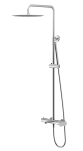 <b>Shower</b> Set, Flat <b>Shower</b>, 3-Function, Chrome/Matte Black/Brushed Nickel, Rainfall+Handheld+Body Jets Wall Mount <b>Shower</b> <b>System</b>, - Product Image 3