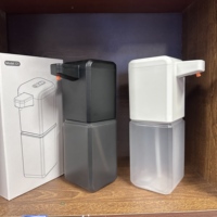 Dispensador automático de jabón de 500 ml, dispensador automático de jabón montado en la pared, dispensador de jabón líquido en espuma y gel para baño