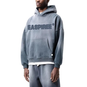 Sudadera con Capucha Personalizada OEM para Hombre, de Algodón Suave de Alta Calidad, Estilo Vintage Lavado al Ácido, Sudadera con Capucha Oversize para Hombre - Product Image 2