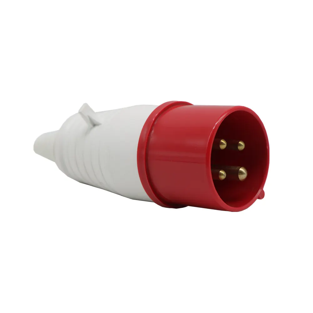 새로운 스타일의 빨간색 Ip44 산업용 전원 플러그 및 소켓 16a 3 핀