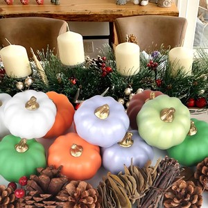 16 Pcs Artificial Foam Pumpkins Bulk Harvest <b>Decor</b> for Fall Autumn <b>Halloween</b> Graduation Home Holiday - Product Image 2