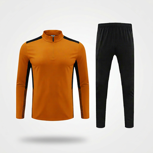 Ensemble de vêtements de sport pour hommes, veste à manches longues et pantalon de jogging pour la course à pied, la salle de sport, l'entraînement et les activités de remise en forme. - Product Image 1