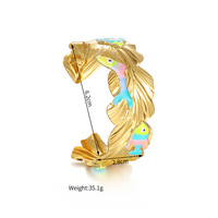 Ensemble de bracelets minimalistes européens et américains, plaqués or 18 carats, bijoux résistants à l'eau en acier inoxydable