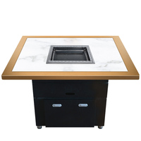 Barbecue professionnel Restaurant charbon de bois facilement nettoyé électrique noir fumeur barbecue gril accessoires couvre purificateur