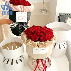 Round Flower Wrapping Paper Packaging Material Flower Fixed Molds Bouquet Stereotypes Materials