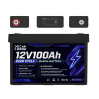 Paket Baterai Surya Rumah 12V 100Ah 300Ah LiFePO4 Lithium dengan Smart BMS untuk RV, Kapal, dan Sistem Off Grid