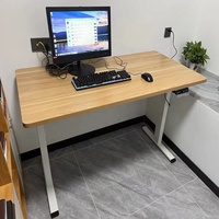 Table élévatrice ergonomique réglable en hauteur pour un seul utilisateur Base électrique 2 pieds Cadre de bureau Getup