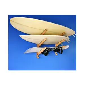 用于冲浪板存储的高品质稳定耐用木材木制冲浪板壁架