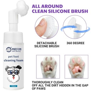 Shampooing en mousse de nettoyage des pattes pour animaux de compagnie pour chiens chats - Product Image 3