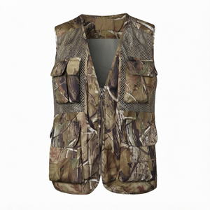 Gilet de chasse unisexe imprimé, imperméable, en softshell, respirant, avec fermeture éclair sur le devant, plusieurs poches, vêtements d'extérieur, hiver - Product Image 1