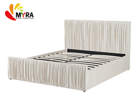 Lit nuage italien, housse souple, technologie sans lavage, tissu, mobilier de chambre à coucher
