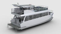 Catamaran en aluminium entièrement soudé de 15 m, coque de bateau commercial, yacht touristique, bateau de luxe, navire de passagers
