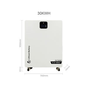 Batería LiFePO4 de 51,2 V y 600Ah para almacenamiento de energía solar con amplio rango de temperatura de funcionamiento, 4800 ciclos, modelo - Product Image 5