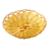 Voedselveilige holle PP rotan geweven handgemaakte ecovriendelijke modern design multifunctionele voedsel serveermand voor snacks en dineren