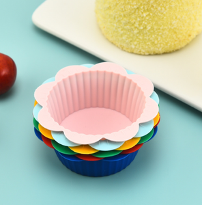 Tasse à muffins en silicone sans BPA épaissie 8G fleur <span class=keywords><strong>muffin</strong></span> cupcake doublure cuisson silicone <span class=keywords><strong>muffin</strong></span> cupcake moule - Product Image 3