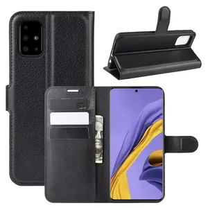 A515 funda para Galaxy A51 A515F funda cartera tarjeta Stent libro estilo Flip cuero proteger negro 515A 51A SM 51 A 515 6,5"