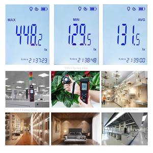 UNI-T UT381A Luxmètre numérique, photomètre, mesure de l'éclairement avec plage de mesure 0-400V pour la mesure des paramètres, luxmètre numérique UT381A U - Product Image 2