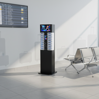 Y2Power - Casillero de Carga para Teléfonos Inteligentes con 16 Compartimentos, Pantalla Publicitaria, Carga Rápida PD20W, Estación de Carga de Autoservicio