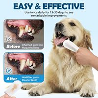60 lingettes humides douces OEM pour le soin dentaire des animaux de compagnie, nettoyage des dents à domicile, exclusivement pour les soins des animaux