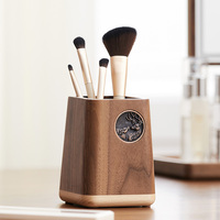 Porte-stylo en bois massif de noyer noir nordique minimaliste bureau bureau papeterie boîte de rangement porte-stylo en bois support porte-crayons