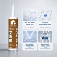 Panneau composite en aluminium pour mur-rideau en verre structurel à usage général, étanche aux intempéries, avec mastic silicone FEIDU FD222 Shandong