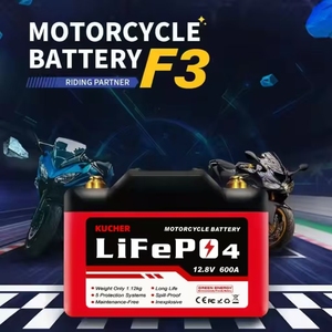 <span class=keywords><strong>Batterie</strong></span> de moto KUCHER 12,8 V 6 Ah LiFePO4, capacité réelle garantie, anti-fuite, démarrage facile pour YTX9-<span class=keywords><strong>BS</strong></span> YTX7A-<span class=keywords><strong>BS</strong></span> <span class=keywords><strong>YT12A</strong></span>-<span class=keywords><strong>BS</strong></span> - Product Image 2