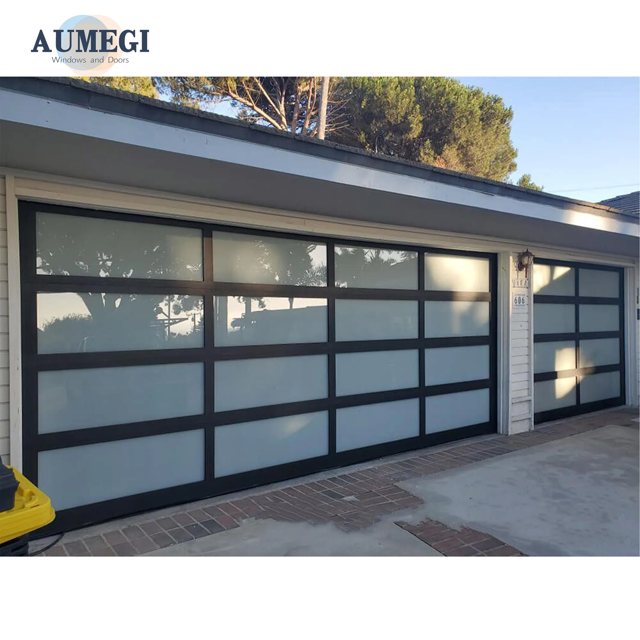 Aumegi For House Diy Aluminum Double Garage Door Panels Garage Doors For Houses Interior Electric Garage Door