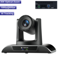 Cámara de Videoconferencia con Zoom Óptico 20X HD-M1 USB PTZ con Seguimiento Automático por IA para Transmisión en Vivo en Iglesias