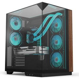 Caja de PC con Textura de Madera Stock V333, Venta al por Mayor, Kit Vertical para GPU y 2 Tiras ARGB, Soporte para Tarjeta VGA, Gaming V3 - Product Image 1