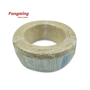 high temperature TGGT nickel copper heat resistance treated fiber glass braid wire cable