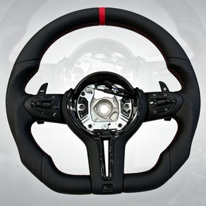 Volante de Coche Personalizado Estilo Rojo para <span class=keywords><strong>BMW</strong></span> X6 E71 E81 E92 F01 F31 F33 F80 F83 M4 116i M140i 230i - Product Image 1
