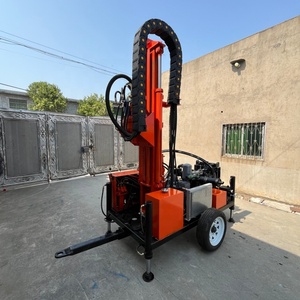 Trung Quốc nhà máy bán hàng trực tiếp 200m 250m 300m xách tay thủy lực nước giếng khoan Giàn Khoan 57hp bánh Máy khoan đá - Product Image 2