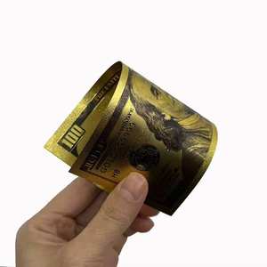 Tarjeta <span class=keywords><strong>de</strong></span> Dinero <span class=keywords><strong>de</strong></span> <span class=keywords><strong>100</strong></span> Dólares <span class=keywords><strong>de</strong></span> Diseño Personalizado, Billete Americano Chapado en Oro <span class=keywords><strong>de</strong></span> 24k - Product Image 3