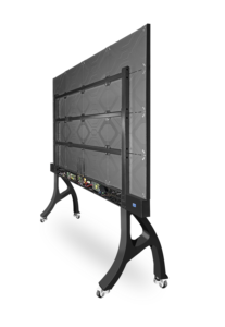 Popular high-resolution LED video <b>wall</b> with a freestanding mobile design and custom indoor stand suitable for conference rooms - Product Image 4