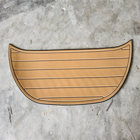 Tapis de sol en mousse EVA imitation teck pour plateforme de bain et cockpit de bateau Moomba Makai 2019, style SeaDek MarineMat Gatorstep, auto-adhésif