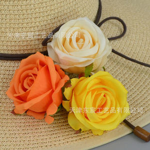 Rosas de Perlas Artificiales, Flores de Seda de 10 cm o Menos, Accesorios de Decoración para Bodas y Hogar - Product Image 3