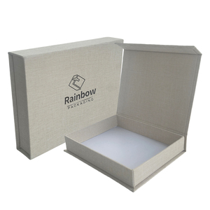 Tùy chỉnh sang trọng Linen hộp từ cứng nhắc lật Hộp quà tặng lưu trữ của bạn Tạp Chí máy tính xách tay - Product Image 5