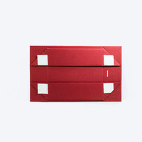 Boîte cadeau magnétique vide rouge personnalisée en gros pour pot de bougie Emballage de luxe avec ruban