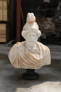 Buste de <span class=keywords><strong>statue</strong></span> romaine antique grecque européenne en marbre, sculpture de tête pour musée, sculpture de tête de personnage en pierre, buste de <span class=keywords><strong>statue</strong></span> en marbre - Product Image 5
