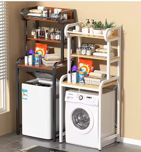 Au-dessus du <span class=keywords><strong>support</strong></span> de rangement de la <span class=keywords><strong>machine</strong></span> <span class=keywords><strong>à</strong></span> <span class=keywords><strong>laver</strong></span> de la salle de bain, le <span class=keywords><strong>sèche</strong></span>-<span class=keywords><strong>linge</strong></span> est situé <span class=keywords><strong>sur</strong></span> le <span class=keywords><strong>support</strong></span> de rangement de la salle de bain - Product Image 4