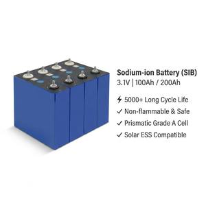 แบตเตอรี่โซเดียมไอออน 210Ah อายุการใช้งานยาวนาน 3.1V 100Ah 200Ah แบบแท่งปริซึม สำหรับการจัดเก็บ - Product Image 1