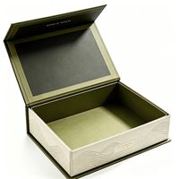 Boîte cadeau magnétique à rabat en carton rigide recyclable, finition mate, pour emballage de vin et paniers gourmets