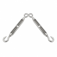 Tendeur de câble robuste en acier inoxydable avec crochet et œillet, matériel de quincaillerie pour câbles métalliques, vente en gros d'usine