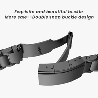 Hochwertiges Atmungsaktives Smartwatch-Armband Dreireihiges Titanlegierungs-Schnellverschlussband für Watch 10/9/8 7/6/5/4/3/2/1/SE