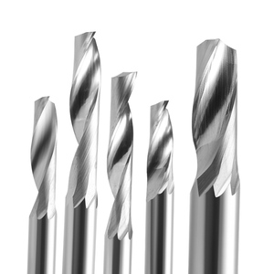 Fresa de flauta única HOZLY, fresas de extremo de carburo, herramienta de corte, brocas de enrutador en espiral, herramientas CNC para aluminio - Product Image 4