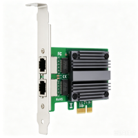 Tarjeta de Red PCl Express de 2 Puertos 2.5G Intel 1225-T2 1226-T2