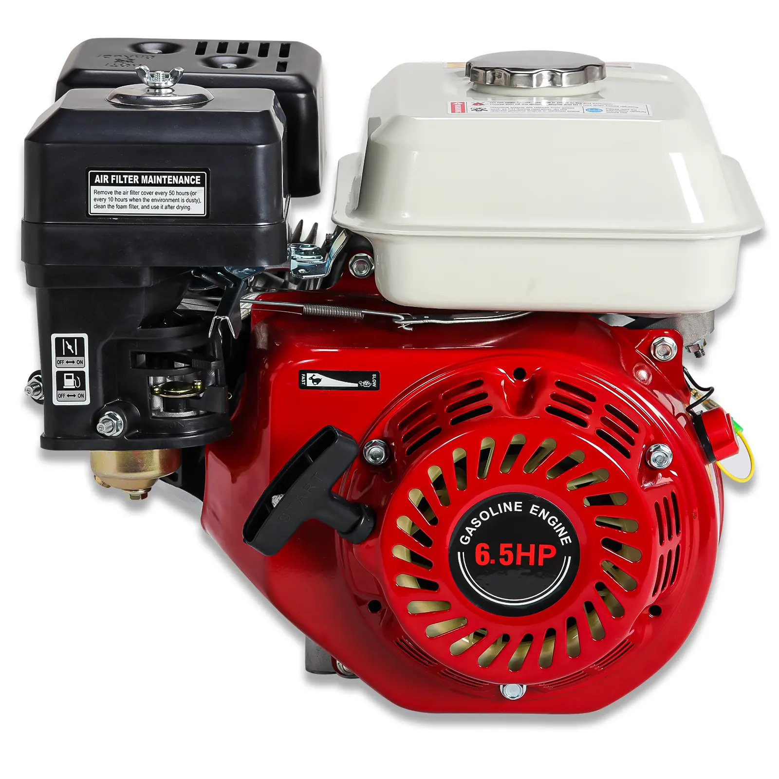 OHV single cylinder 4 stroke gasoline engine 196cc/6.5hp industry 168F engine for water pump machine with recoil starter