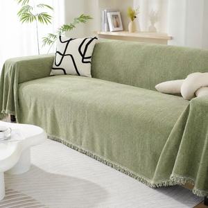 Housse de canapé en chenille unie imperméable, couverture universelle ajustée parfaitement pour vos meubles de maison - Product Image 5