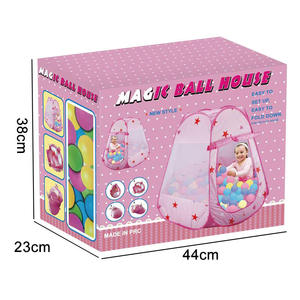 Tente de jeu pop-up en promotion pour enfants, piscine à balles, tente de jeu intérieure et extérieure pour tout-petits garçons et filles - Product Image 4